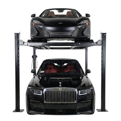 Oasis 4-Post Car Lift Narrow 9000 LBS | 110V | Free Casters & Ramps Included