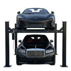 Extra Large 4-Post Car Lift 9,000 LB | 78" Drive-Under | Fits Full-Size Trucks