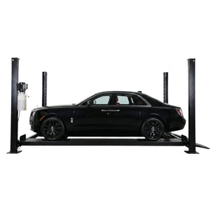 Extra Large 4-Post Car Lift 9,000 LB | 78" Drive-Under | Fits Full-Size Trucks