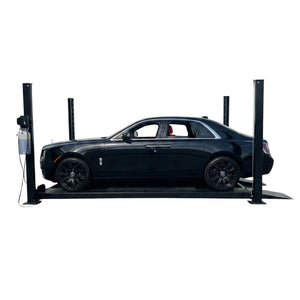 Extra Large 4-Post Car Lift 9,000 LB | 78" Drive-Under | Fits Full-Size Trucks