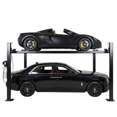 Extra Large 4-Post Car Lift 9,000 LB | 78" Drive-Under | Fits Full-Size Trucks